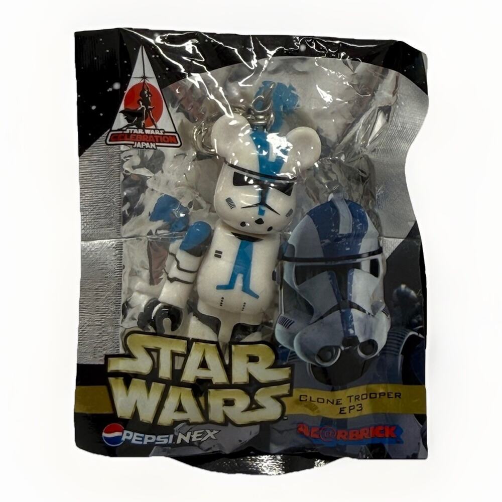 Medicom Star Wars Clone Trooper EP3 Be@rbrick Pepsi NEX Figure Sealed Japan Key